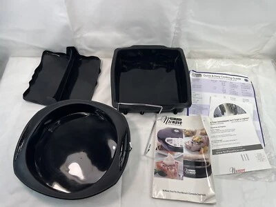 Peças de forno infravermelho NuWave Pro Plus modelo 20613 suporte de tampa e 3 panelas de silicone novas - Imagem 1 de 4