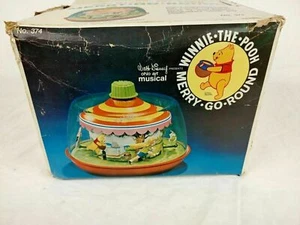 SUPER RARE!!!! Vintage Walt Disney & Ohio Art Co. Musical Merry-Go-Round 1960s - Picture 1 of 8