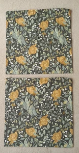 IKEA TUVSAV 50 cm x 50 cm Cushion Covers Floral Green & Mustard Yellow - Picture 1 of 6