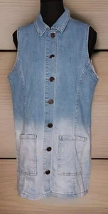 Lady Forgina - Chaleco Denim Desteñido Ombre "You are my Most" Gráfico - Para Mujer Grande - Imagen 1 de 3