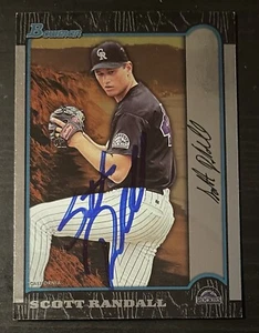 1999 Bowman International #88 Scott Randall Colorado Rockies Signed Card Auto - Picture 1 of 1