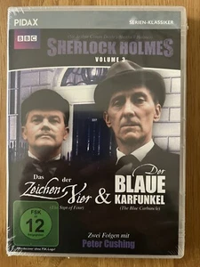 Sherlock Holmes Volume 3 - BBC - Pidax - 2 Folgen - Peter Cushing - NEU - Bild 1 von 2