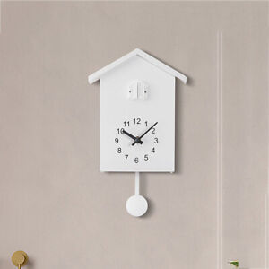 Wooden Clocks Hanging Watch Clocks Bird Wall Clock Silent Simple Modern Cute O