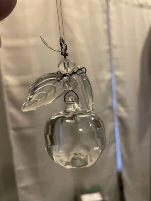 Glass Apple & Leaf Pendant for Necklace (No Chain) - Image 1 of 4