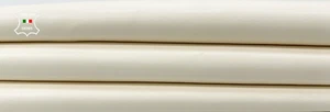 VANILLA BUTTER IVORY Italian Metis Lambskin Leather Bookbinding 5+sqf 0.9mm #C09 - Picture 1 of 6