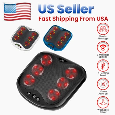 Snailax Shiatsu Masajeador de Pies con Calor, Máquina Masajeadora de Pies Eléctrica para Amasar Foto 1 de 2