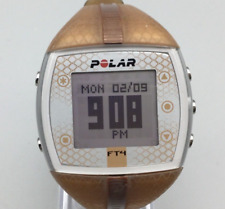 Polar Watch Women FT4 38mm Silver Gold Two Digital New Battery a3