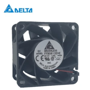 1 PCS  Delta Fan FFB0612EHE  DC 12V 1.20A 6038 6CM large air volume fan 2 pin - Picture 1 of 2