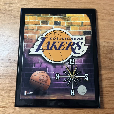 **RARE / VINTAGE** Los Angeles Lakers Quartz Wall Clock Cover