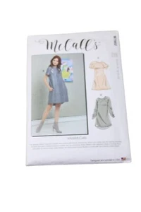 McCalls M7862 Ladies Plus Size Dress Knee Length UNCUT 93193 14 16 18 20 22 - Picture 1 of 3