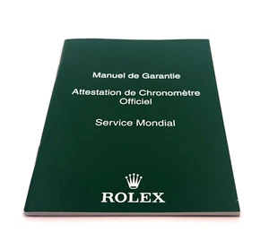 Rolex Manuel de Garantie Officiel Service Mondial Garantie Booklet 563.81 - Bild 1 von 2
