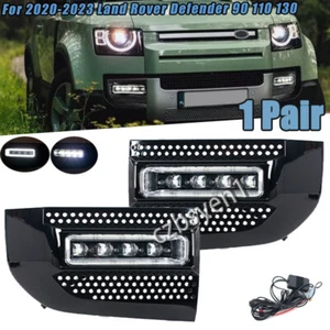 2pcs LED Fog Light Fog Lamp For 2020-2023 Land Rover Defender 90 110 130 - Picture 1 of 16