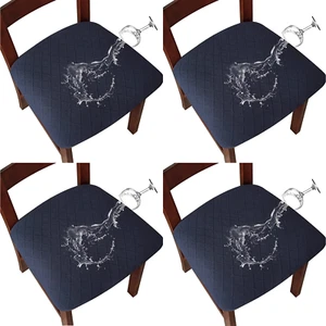 4pcs waterproof dining room kitchen chair cover, home protection decoration - Picture 1 of 96