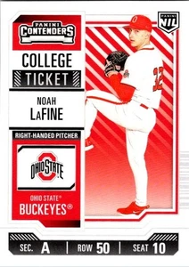 2025 Panini NIL Ohio State Buckeyes Contenders #15 Noah LaFine Rookie Card QTY - Bild 1 von 2