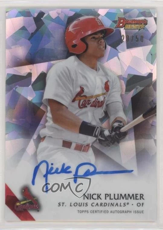 2015 Bowman's Best of Atomic Refractor /50 Nick Plummer #B15-NP Auto - Image 1 of 2