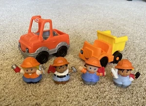 Fisherprice Spielzeug Truck & Muldenkipper 4 Mattel Little People Bauarbeiter - Bild 1 von 10