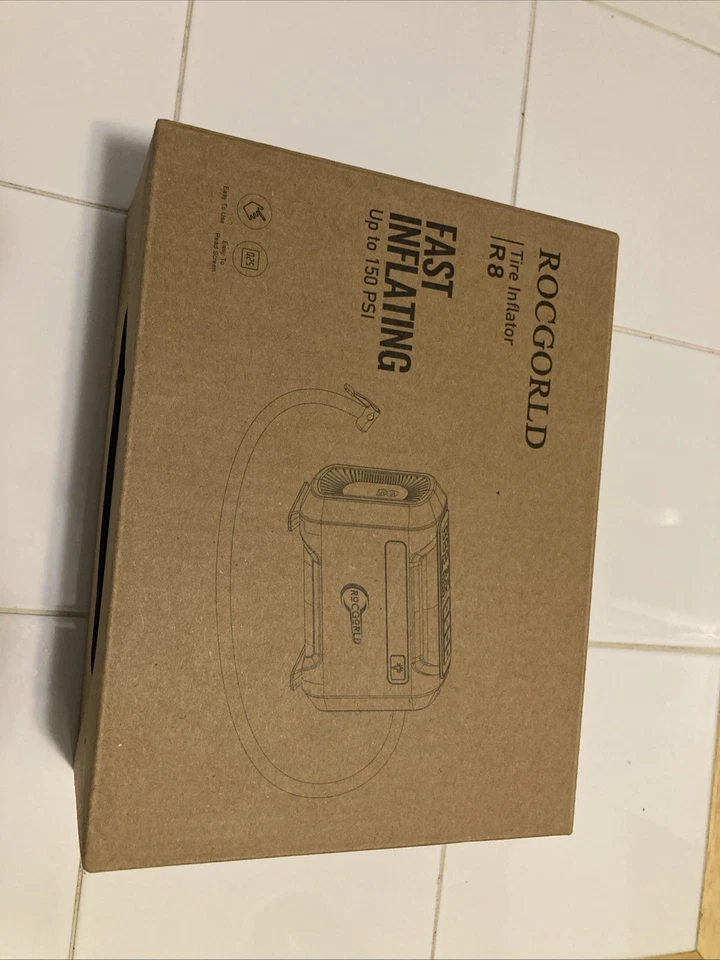 Compresor de aire portátil/inflador de neumáticos 12v-digital Rocgorld #R7. Foto 1 de 1