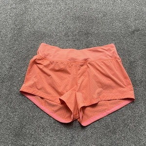 Lululemon Final Lap Shorts Damen 8 orange perforiert gefüttert aktiv Fitness Laufen - Bild 1 von 8