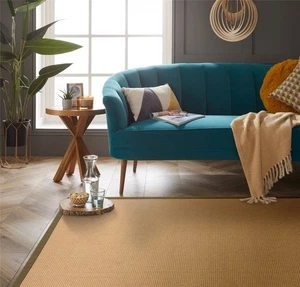 Grüner Sisal Jute Teppich 160x230cm wendbar Naturfaser robust Wohndeko - Bild 1 von 5
