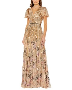 Mac Duggal V-Neck Gown Women's - Picture 1 of 7