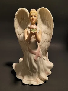 Lenox GIFT OF KNOWLEDGE ANGEL -SKU#761983 Consapevolezza del cancro al seno - Scatola orig - Foto 1 di 12