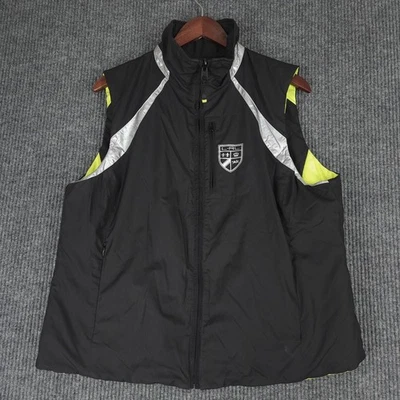 Lauren Ralph Lauren жилет женщин XL черный желтый двусторонний герб - Изображение 1 из 4