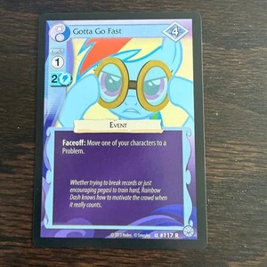 My Little Pony CCG Gotta Go Fast Event Card Alpha 117R Rare Rainbow Dash - Bild 1 von 2