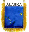 1 Dozen Alaska Mini Banners 4x6in Alaska Car Mirror Hanging Flags