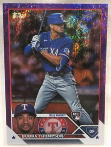 Bubba Thompson 2023 Topps #597 Purple Foil Board 297/799 - Picture 1 of 1