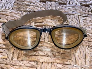 WW2 USN & USMC Pilot Clear Glass & Chrome Goggles By American Optical Excellent! - Picture 1 of 13