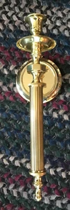 13" Einzel Messing Wand Kerzenhalter Wandleuchter, Gewicht 2 Pfund - Bild 1 von 3