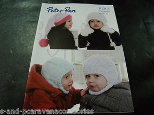 PETER PAN CUPCAKE HATS AND MITTS PATTERN P1205 - Picture 1 of 1