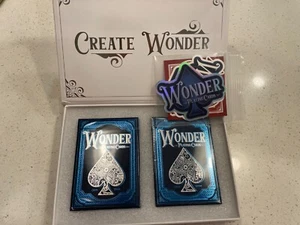 Wonder Playing Cards Chris Hage Silver gilded in custom tucks 2 Decks box set - Imagen 1 de 11