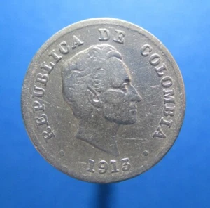 COLOMBIA 10 CENTAVOS 1913 PLATA KM 196.1 #4805# - Imagen 1 de 3