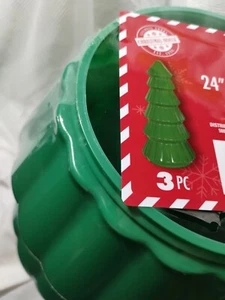 24" STACKABLE TREE durable plastic DIY viral Winter Christmas Indoor Outdoor NEW - Picture 1 of 7