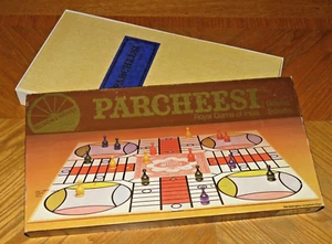 PARCHEESI Deluxe Edition Royal Game of India ... Vintage 1982 Selchow & Righter - Picture 1 of 12