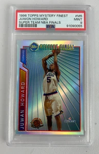 Juwon Howard 1996 Topps Mystery Finest Refractor Super Team NBA Finals PSA 9 - Picture 1 of 2
