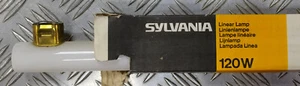 RARE VINTAGE SYLVANIA INCANDESCENT WINDOW 120W S14S OPAL PHILINEA RALINA - Picture 1 of 3