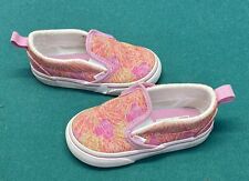 Vans Slip On Shoes Size Toddler 7.5 Color Pink w/ Flowers. In Great Condition!