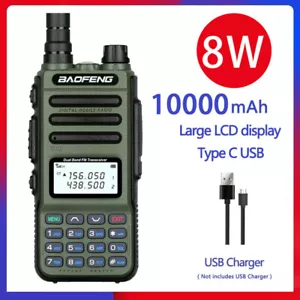 BAOFENG UV-8R 8W 999CH UHF VHF DUAL BAND TWO WAY HAM RADIO WALKIE TALKIE SCANNER - Picture 1 of 10