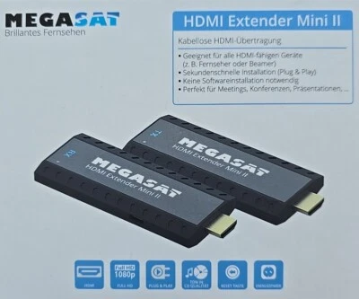 Megasat Audio Video Funkübertragungsset 1080p mini HDMI Extender Plug&Play OVP - Bild 1 von 2