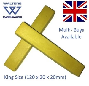Lápices marcadores de cera de tiza para neumáticos tamaño King | Walters WRB, paquete de 3 | amarillo y blanco - Imagen 1 de 10