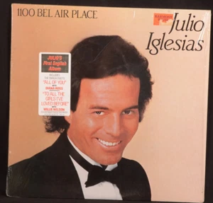 Julio Iglesias: 1100 Bel Air Place 1984 Columbia QC-39157 LP Record Hype Sticker - Picture 1 of 8