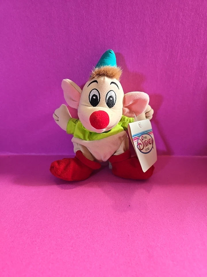 3 Disney Mini Bean Bag Jaq Suzy & Gus Mouse of Cinderella With Tags