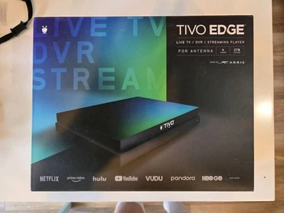 TiVo Edge 2TB DVR Streaming Player with Remote and Power Cable FOR ANTENNA - Image 1 of 4