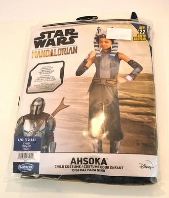 ahsoka costume star wars  madalorian childrens size Large 12/14 by Jazwares - Image 1 of 2