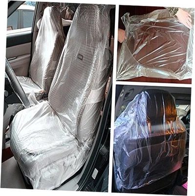 Moyishi Car Disposable Plastic Seat Covers Vehicle Protector Mechanic 100PCS - Image 1 of 4