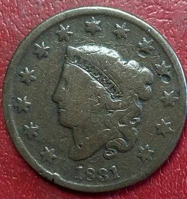 Centavo grande cabeza corona 1831. Envío gratis Foto 1 de 2