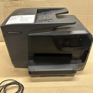 HP Officejet Pro 8715 Color Inkjet Printer With INK All-In-One Wifi. Tested - Picture 1 of 5