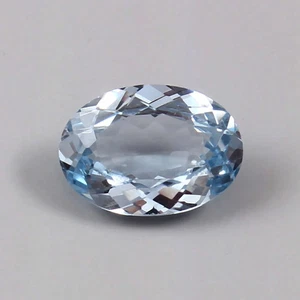 4,20 ct natürlicher Santa Maria blauer Aquamarin ovaler Schliff Brasilien Edelstein - Bild 1 von 4